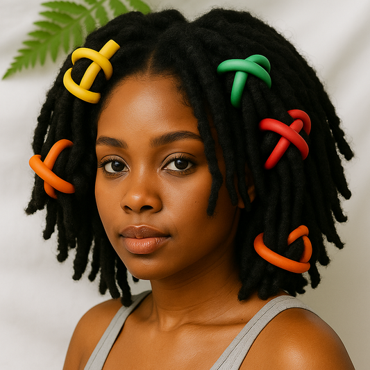 Locs Amplify Premium Flexi Curling Rods | Heat-Free Foam Rollers for Defined Curls; Waves | For Locs; Natural Hair | Gentle • Flexible • Long-Lasting | 28-Piece Set