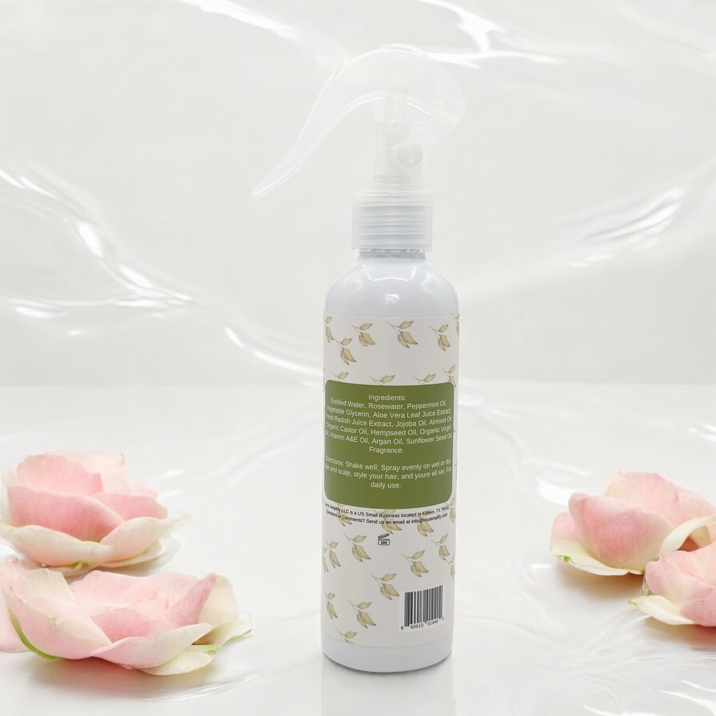 Locs Amplify Daily Moisturizing Refreshing Spray | For Locs, Dreadlocks, Braids & Natural Hair | Peppermint • Rose Water • Lightweight Hydration | 200 ml